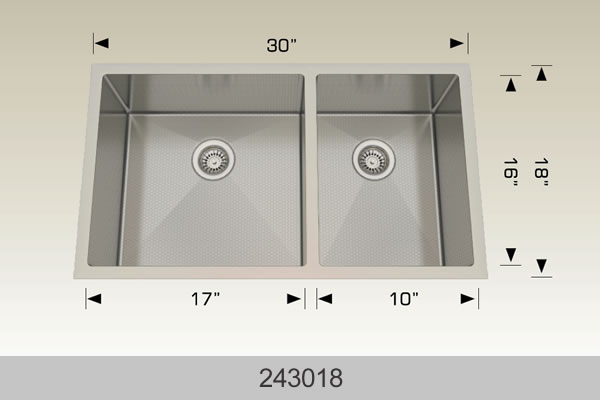 Bosco 243018 Textured Titanium Series Stainless Steel Kitchen