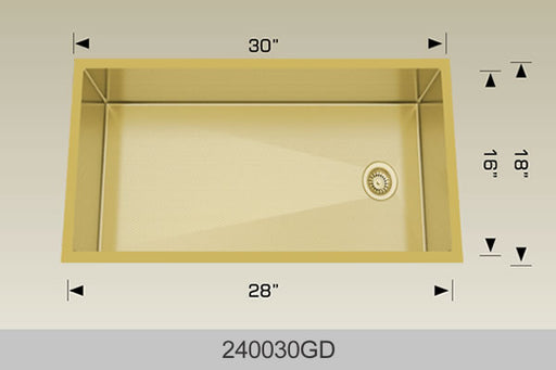 Bosco 240030 Textured Titanium Series Stainless Steel Kitchen Sink
