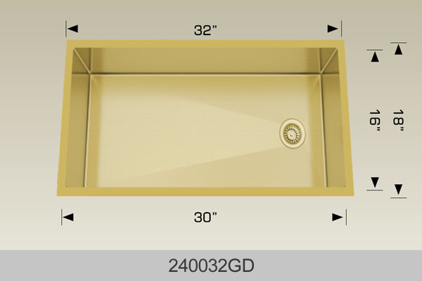 Bosco 240032 Textured Titanium Series Stainless Steel Kitchen Sink