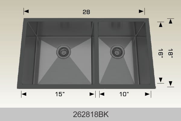 Bosco 262818Textured  Series Stainless Steel Kitchen Sink