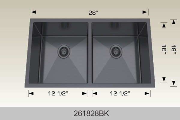 Bosco 261828 Textured Series Stainless Steel Kitchen Sink
