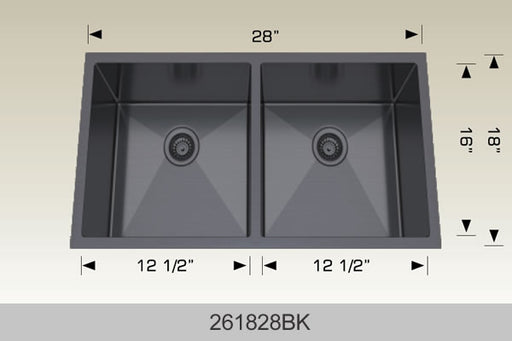 Bosco 261828 Textured Series Stainless Steel Kitchen Sink