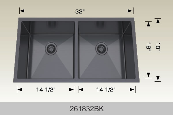 Bosco 261832 Textured Series Stainless Steel Kitchen Sink
