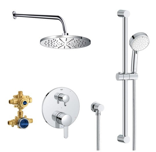 Custom Shower Kit With Grohe Cosmopolitan Pressure Balance trim valve
