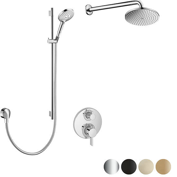 Hansgrohe Raindance Thermostatic Shower Kit Round