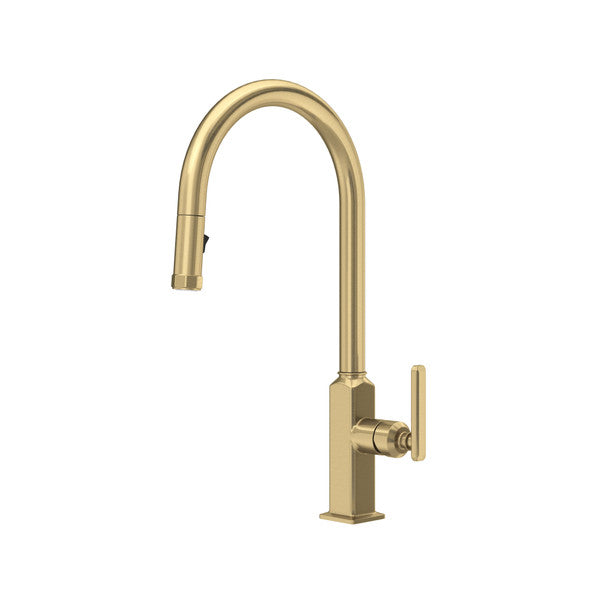 Rohl Apothecary Pull-Down Kitchen Faucet With C-Spout