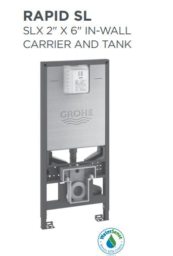 DXV  Rapid SL SLX 2 in. x 6 in. In-Wall Carrier and Tank