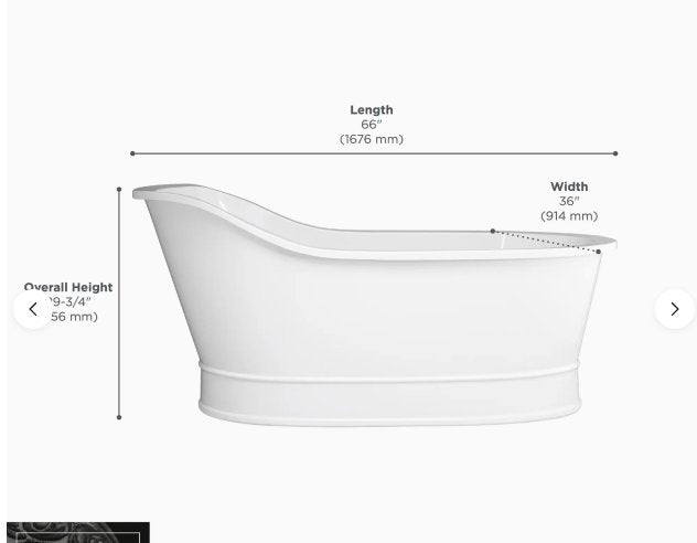 DXV Oak Hill Freestanding Bathtub