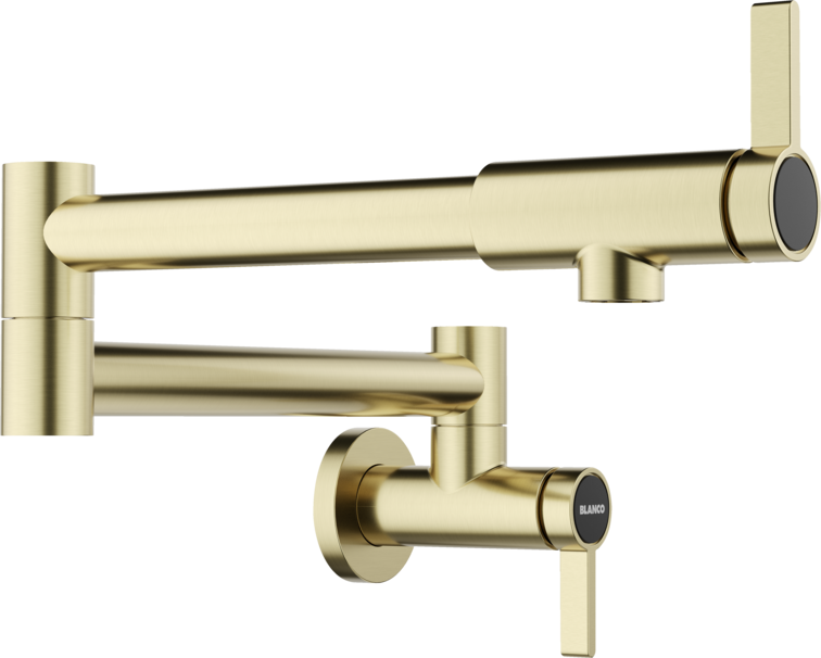 BLANCO CULINA II POT FILLER SATIN GOLD