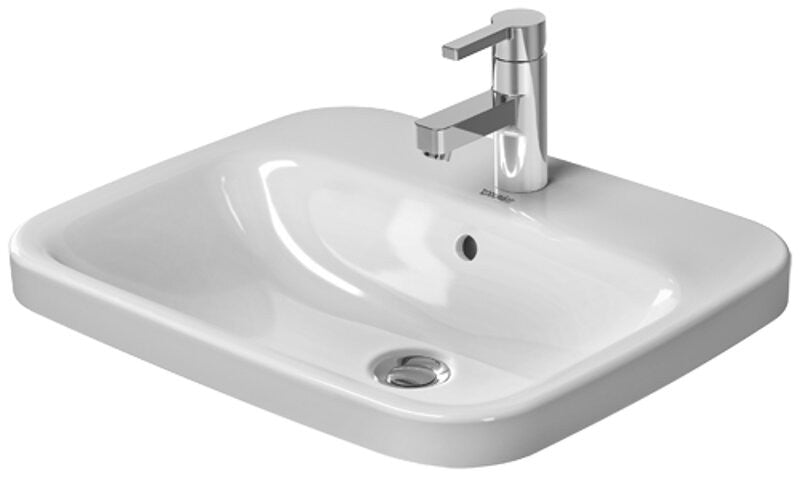 Duravit 0374560000 Vanity Basin 5600 m DuraStyle white countertop w.OF w.TP 1 TH