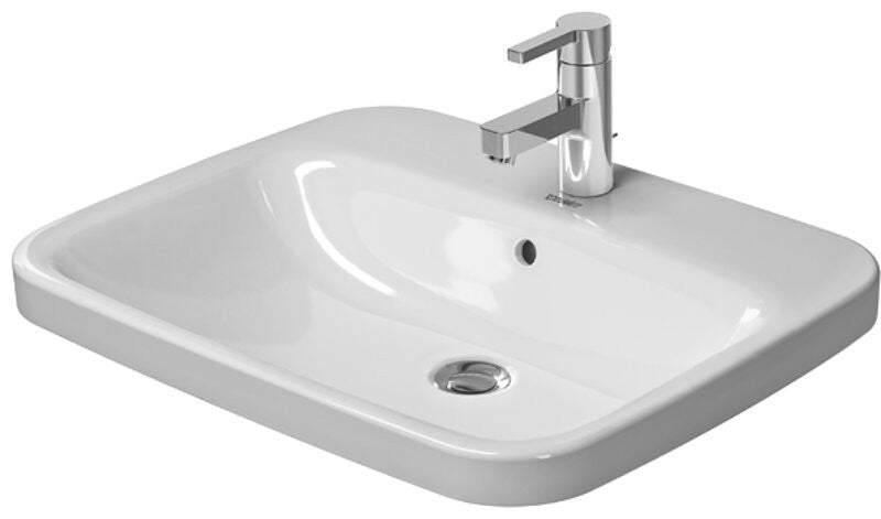 Duravit 0374620000 Vanity basin 61 5cm DuraStyle white countertop w.OF w.TP 1 TH
