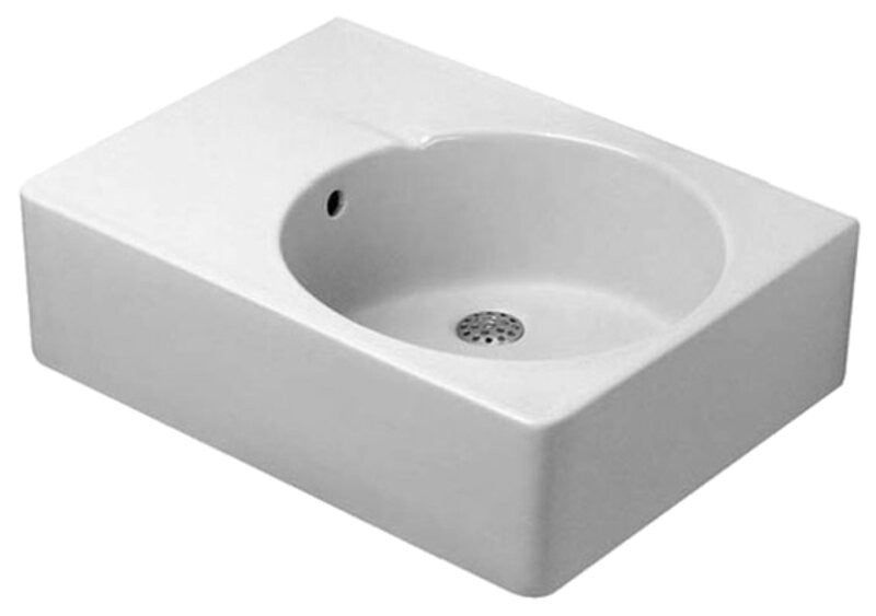 Duravit 0685600011 Washbasin 60 cm Scola white bowl right side with overflow