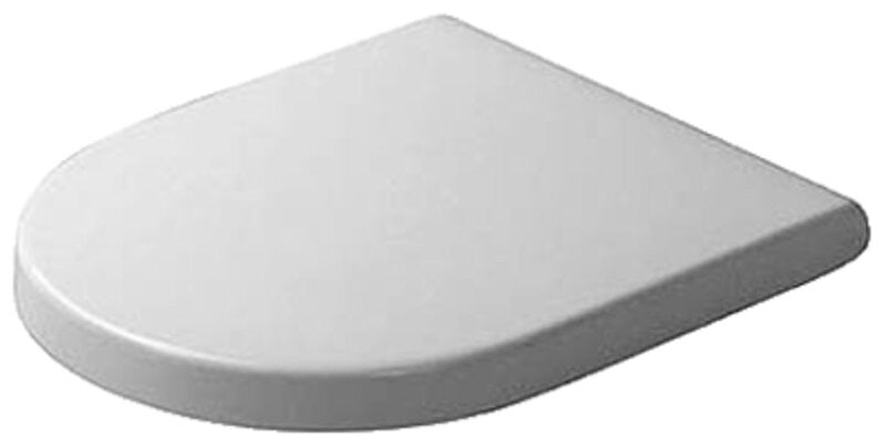 Duravit 0063810000 Toilet seat and cover Starck 3 white hinges stainless steel