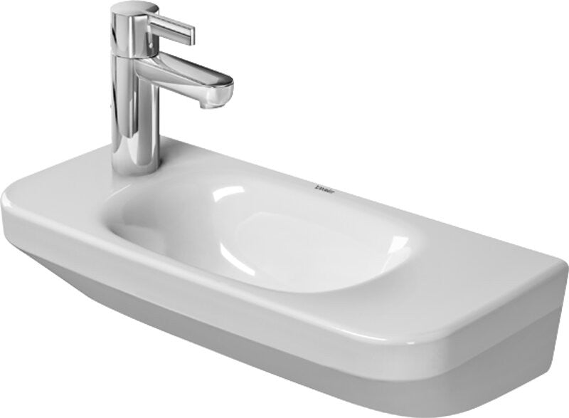 Duravit 0713500008 Handrinse basin 50 cm DuraStyle white w.OF w.TP TH right