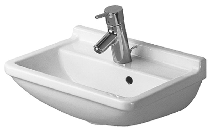 Duravit 0750450000 Handrinse basin 45 cm Starck 3 with overflow white