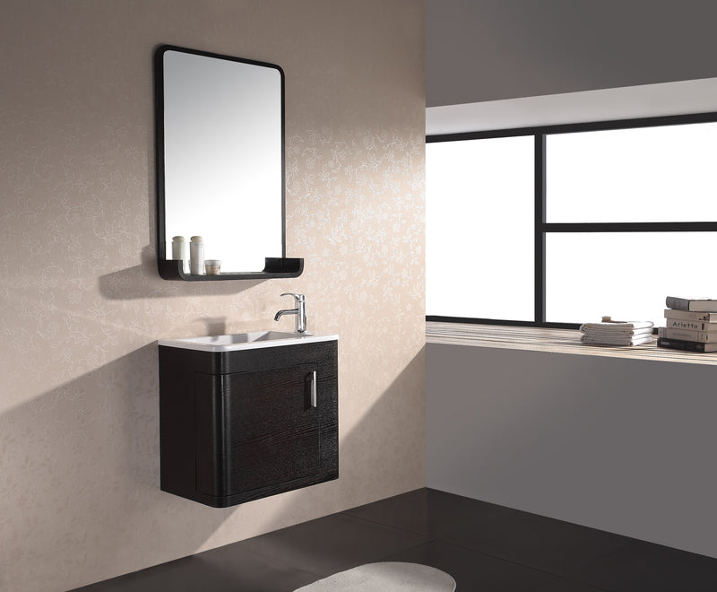 Virta 24 Inch OASIS Solid Wood Wall Mount Vanity with Handle
