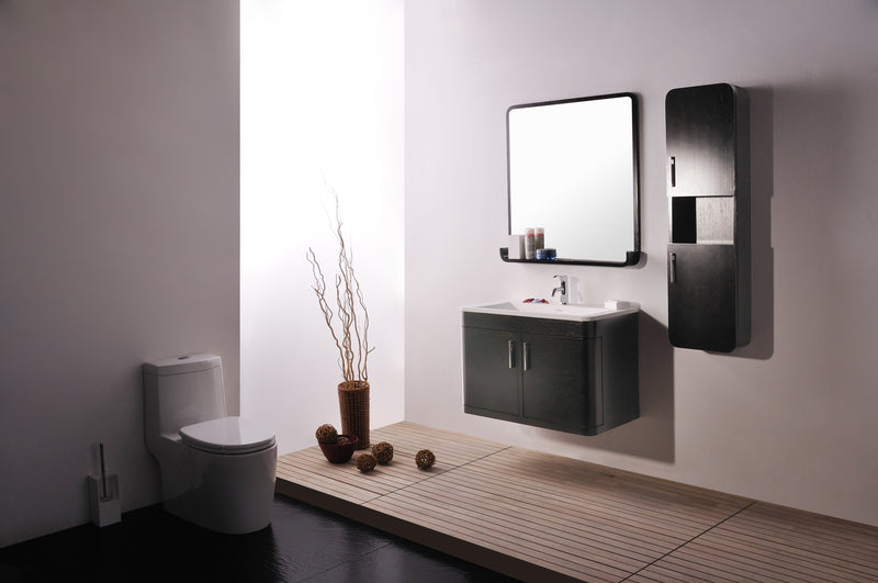 Virta 32 Inch OASIS Solid Wood Wall Mount Vanity with Handle