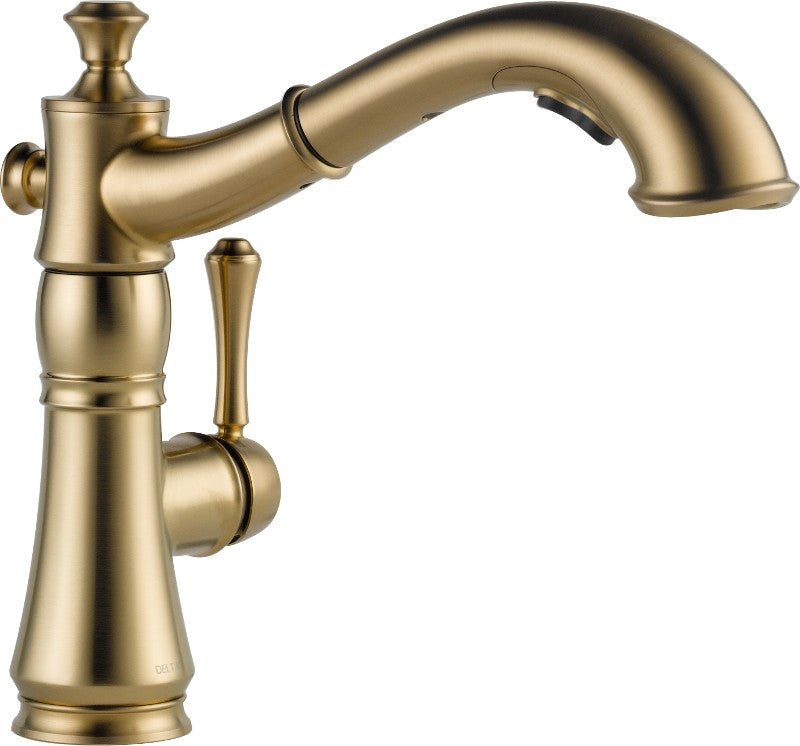 DELTA CASSIDY 4197-DST SINGLE HANDLE PULL-OUT KITCHEN FAUCET