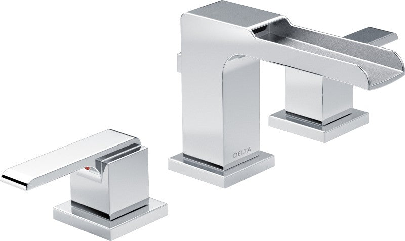 DELTA ARA 3568LF-MPU WIDESPREAD CHANNEL BATH FAUCETW/ METAL POP-UP