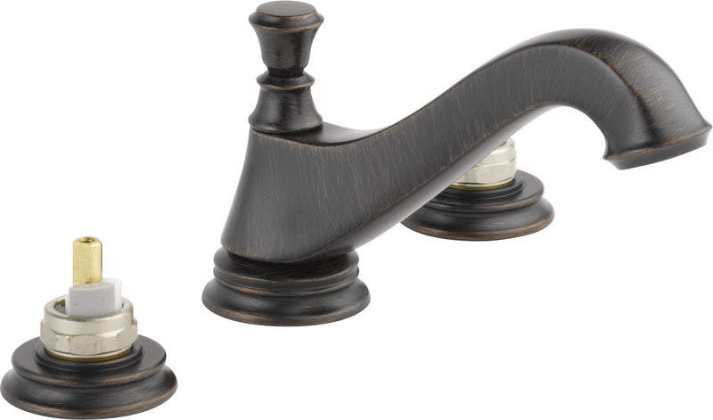 DELTA CASSIDY 3595LF-MPU-LHP 2H WIDE SPREAD LAV - LOW ARC SPOUT W/ METAL POP-UP