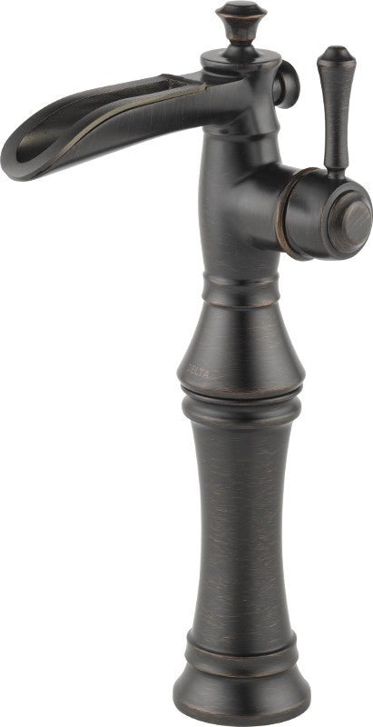 DELTA CASSIDY 798LF SINGLE HOLE - SINGLE HANDLE CHANNEL SPOUT W/ RISER