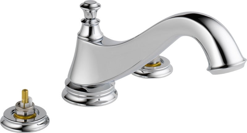 DELTA CASSIDY T2795-LHP 3-HOLE ROMAN TUB TRIM - LOW ARC SPOUT