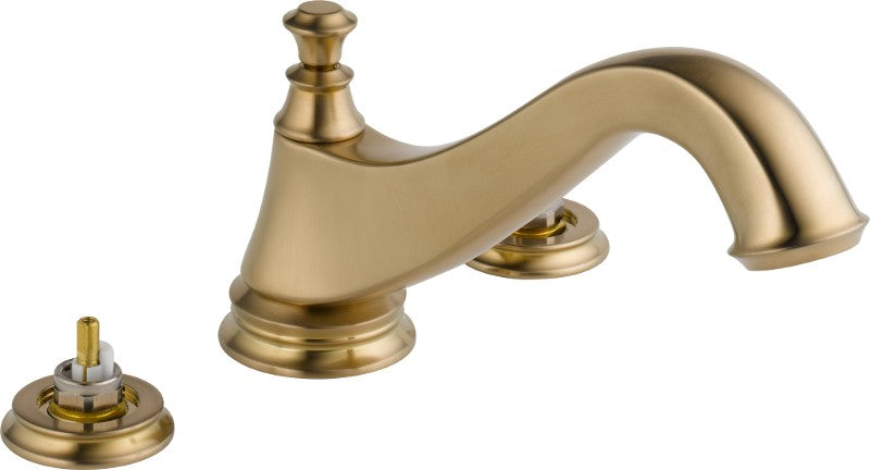DELTA CASSIDY T2795-LHP 3-HOLE ROMAN TUB TRIM - LOW ARC SPOUT