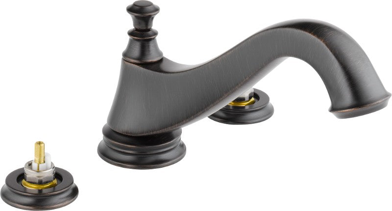 DELTA CASSIDY T2795-LHP 3-HOLE ROMAN TUB TRIM - LOW ARC SPOUT