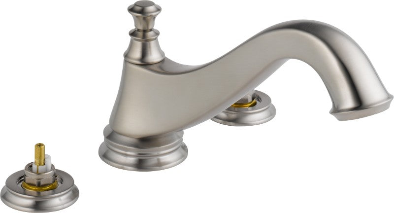 DELTA CASSIDY T2795-LHP 3-HOLE ROMAN TUB TRIM - LOW ARC SPOUT