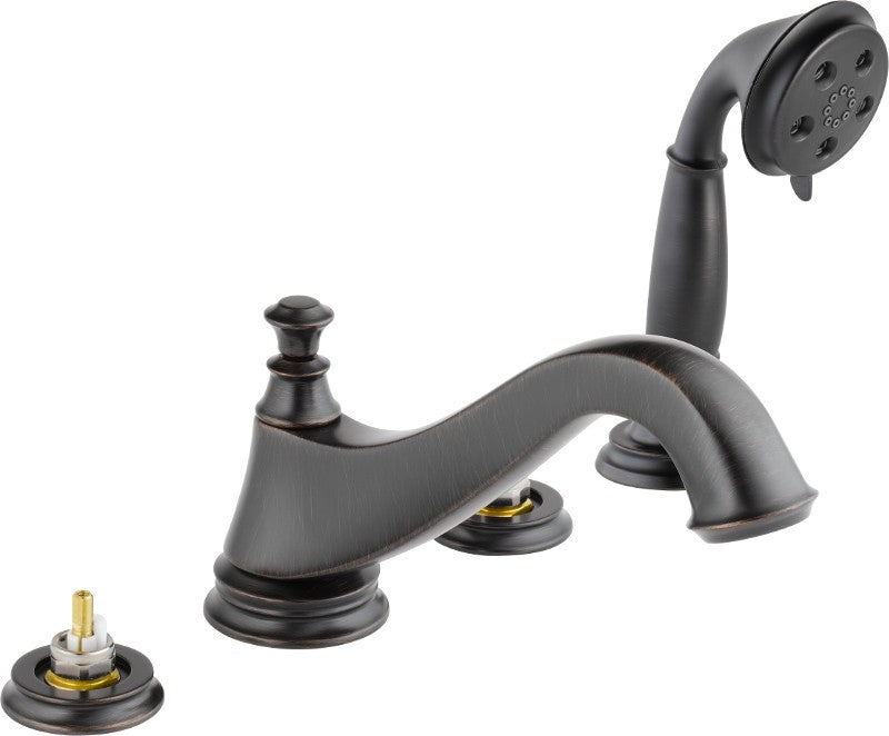 DELTA CASSIDY T4795-LHP ROMAN TUB W/ HAND SHOWER TRIM - LOW ARC SPOUT