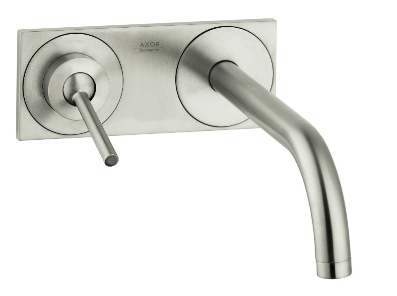 AXOR Uno Wall Mounted Single Handle Lav Set With Base Plate