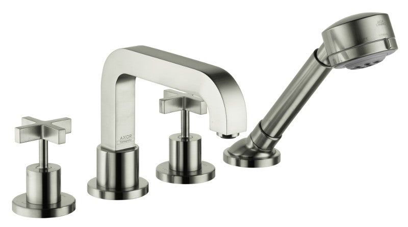 AXOR Citterio Trim 4 Hole Roman Tub Set Cross Handle