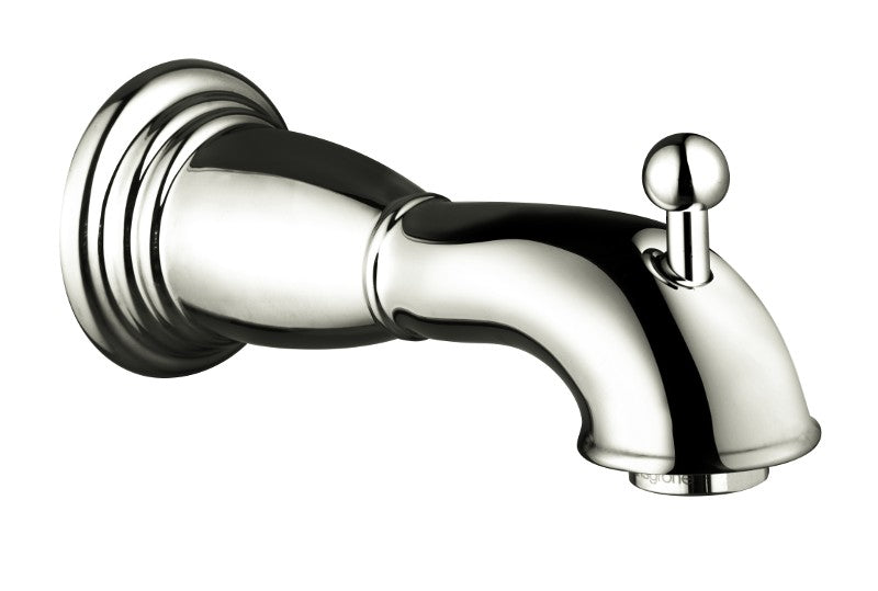 HANSGROHE RETROAKTIV TUB SPOUT WITH DIVERTER, WALL MOUNTED,