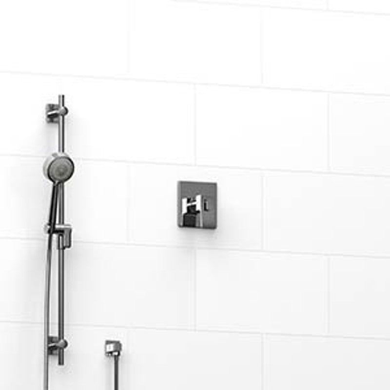 Riobel Zendo KIT123ZOTQ 0.5 2-way Type TP thermostaticpressure balance coaxial system with hand shower rail