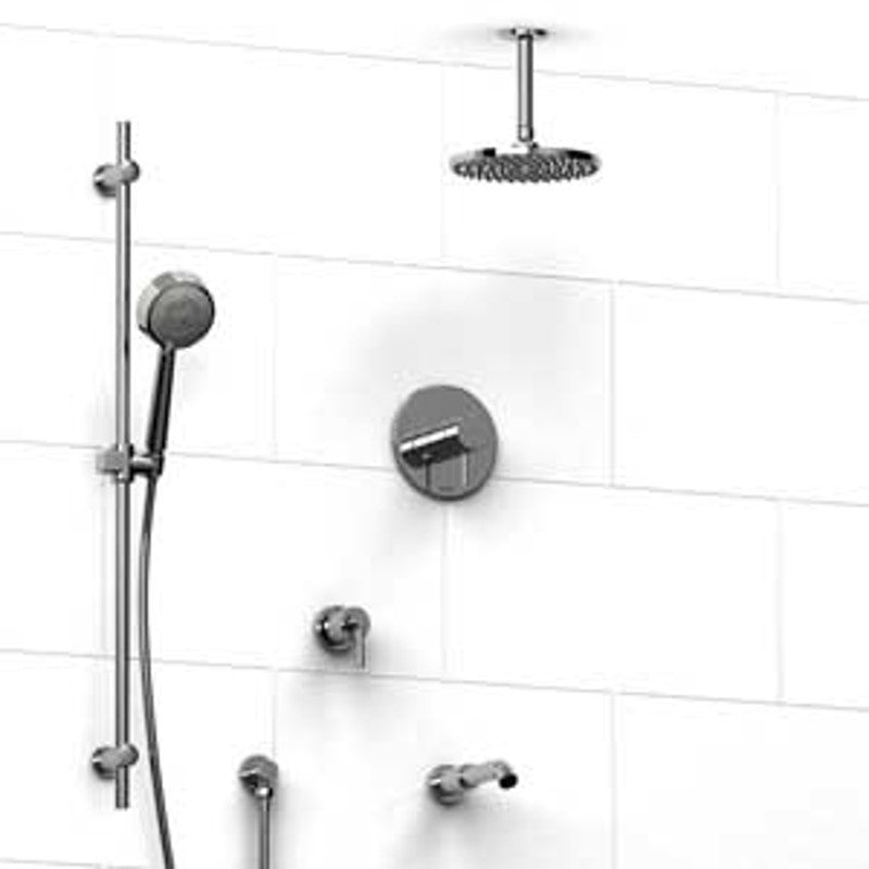 Riobel Pallace KIT1343PATML Type TP thermostaticpressure balance 0.5 coaxial system with hand shower rail shower head tub spout