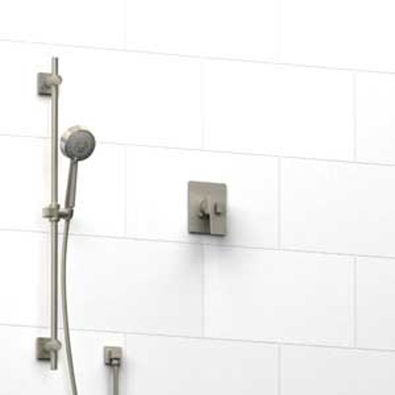 Riobel Zendo KIT143ZOTQ Type TP thermostaticpressure balance 0.5 coaxiale system with hand shower rail