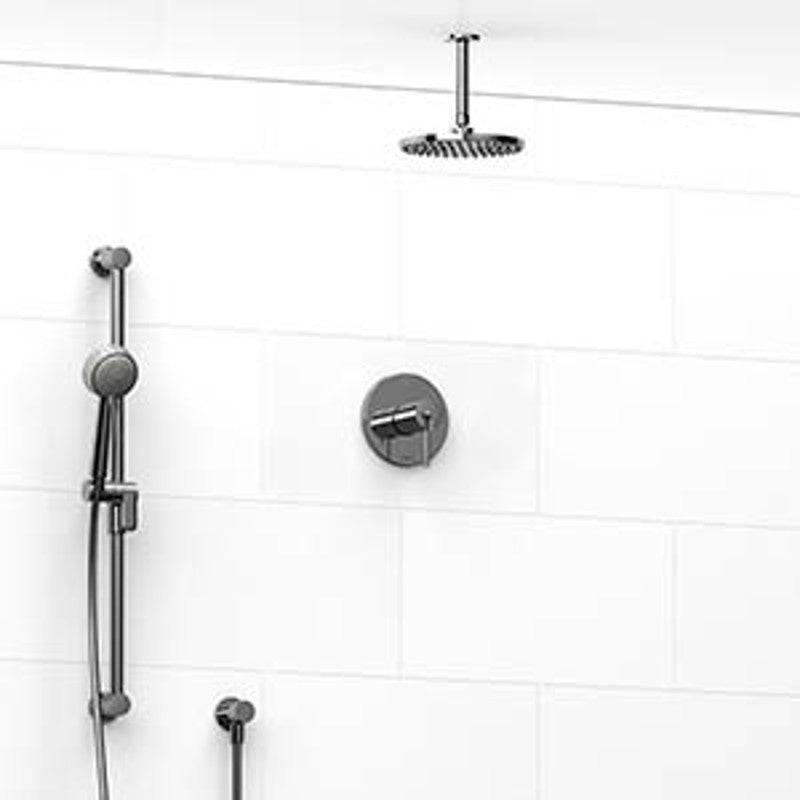 Riobel KIT323CSTM Type TP thermostaticpressure balance 0.5 coaxial 2-way system with hand shower and shower head
