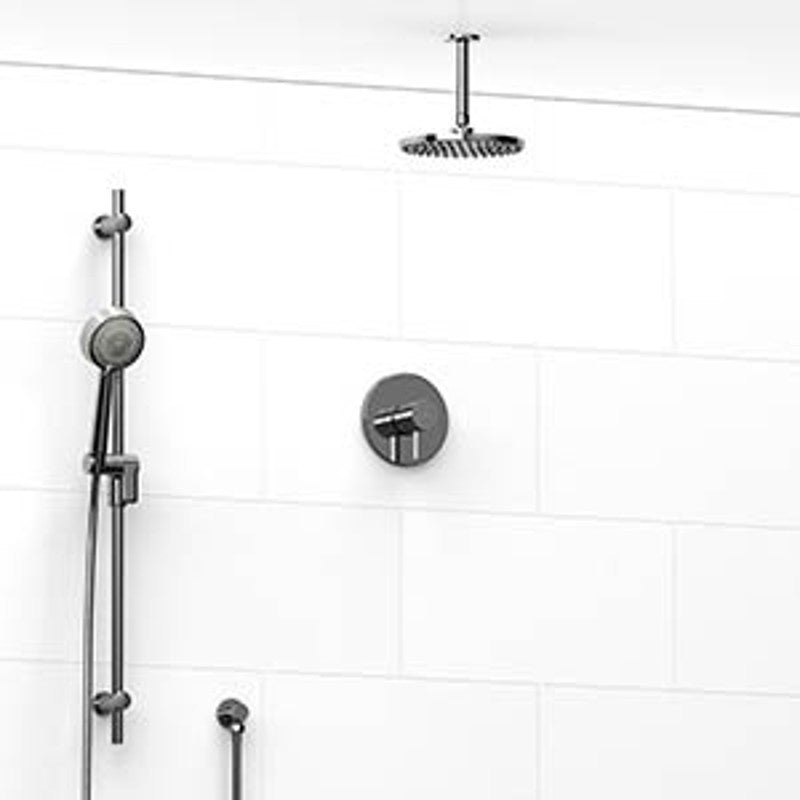 Riobel KIT323SHTM Type TP thermostaticpressure balance 0.5 coaxial 2-way system with hand shower and shower head