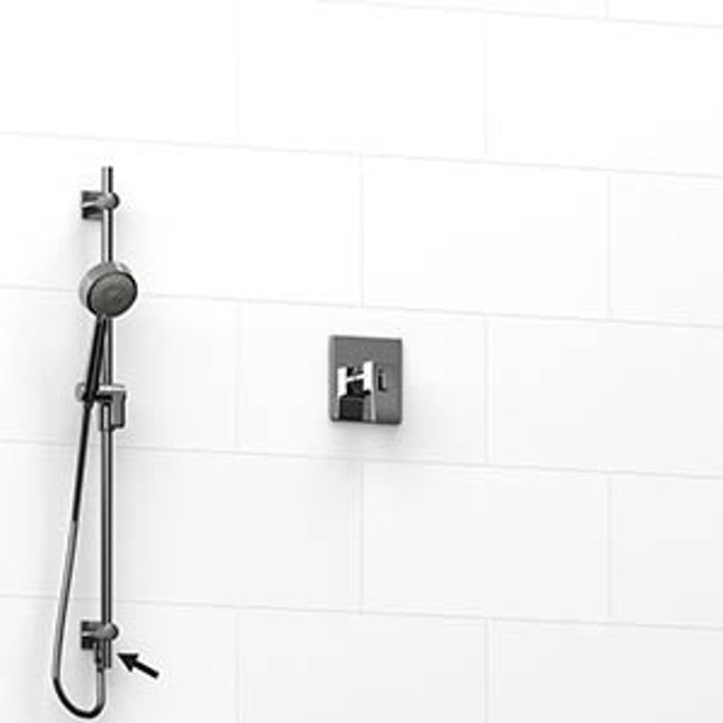 Riobel Zendo KIT6123ZOTQ 0.5 2-way Type TP thermostaticpressure balance coaxial system and hand shower rail with built-in elbow