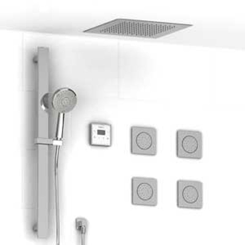 Riobel Zendo KIT9045ZOTQ Type TP thermostaticpressure balance 0.5 coaxial 3-way system hand shower rail elbow supply shower head