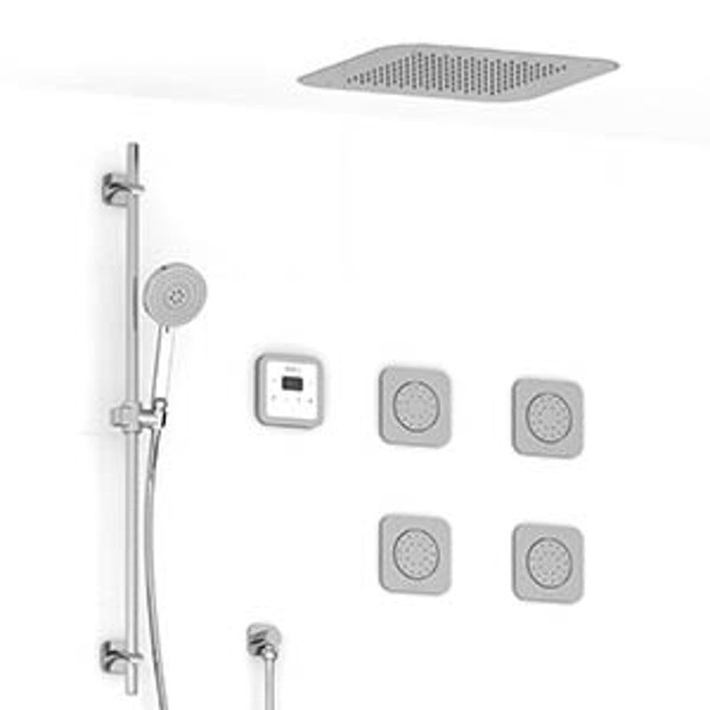 Riobel Zendo KIT9045ZOTQ Type TP thermostaticpressure balance 0.5 coaxial 3-way system hand shower rail elbow supply shower head