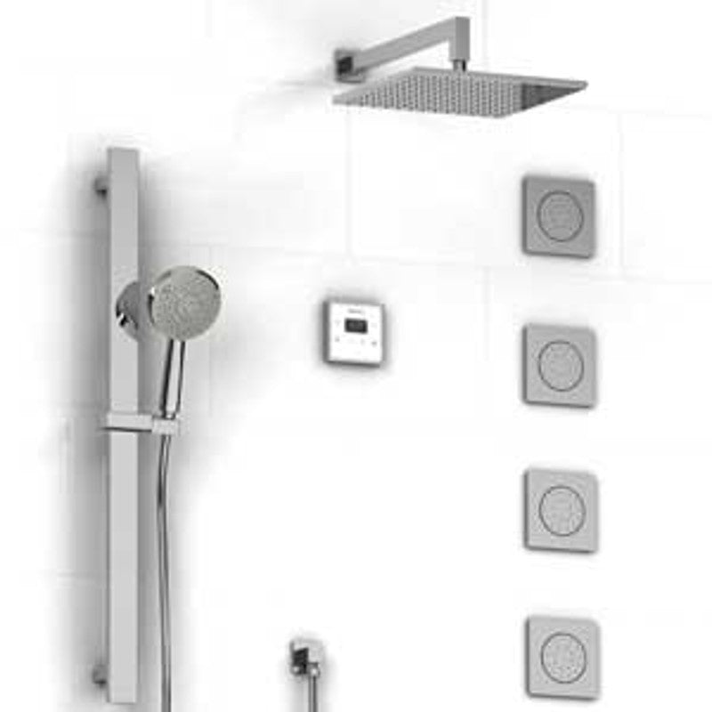 Riobel KIT9123 Type TP thermostaticpressure balance 0.5 coaxial 2-way system with hand shower and shower head