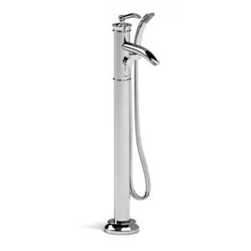 Riobel ATOP33 Floor-mount open spout tub filler with hand shower
