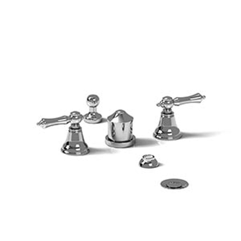 Riobel Georgian GN09 4-piece bidet faucet with integrated vaccum breaker