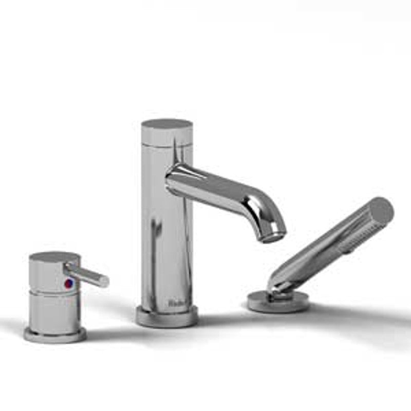 Riobel TCS10 3-piece deck-mount tub filler with hand shower trim (Without Rough-in)