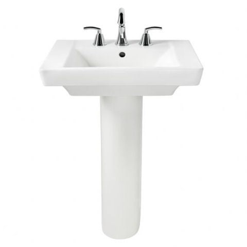 American Standard Boulevard 4-Inch Centerset Pedestal Sink Top and Leg Combination