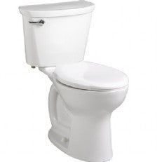 American Standard Cadet Pro Two-Piece 1.28 gpf/4.8 Lpf Compact Chair Height Elongated Toilet Less Seat