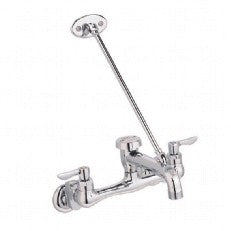 American Standard Top Brace Wall-Mount Service Sink Faucet with 6-Inch Vacuum Breaker Spout