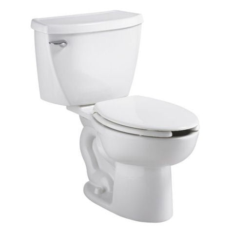 American Standard Cadet Two-Piece Pressure Assist 1.6 gpf/6.0 Lpf Elongated EverClean Toilet