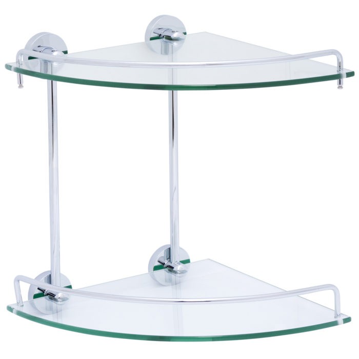 Virta DAPHNE Double Corner Glass Shelf